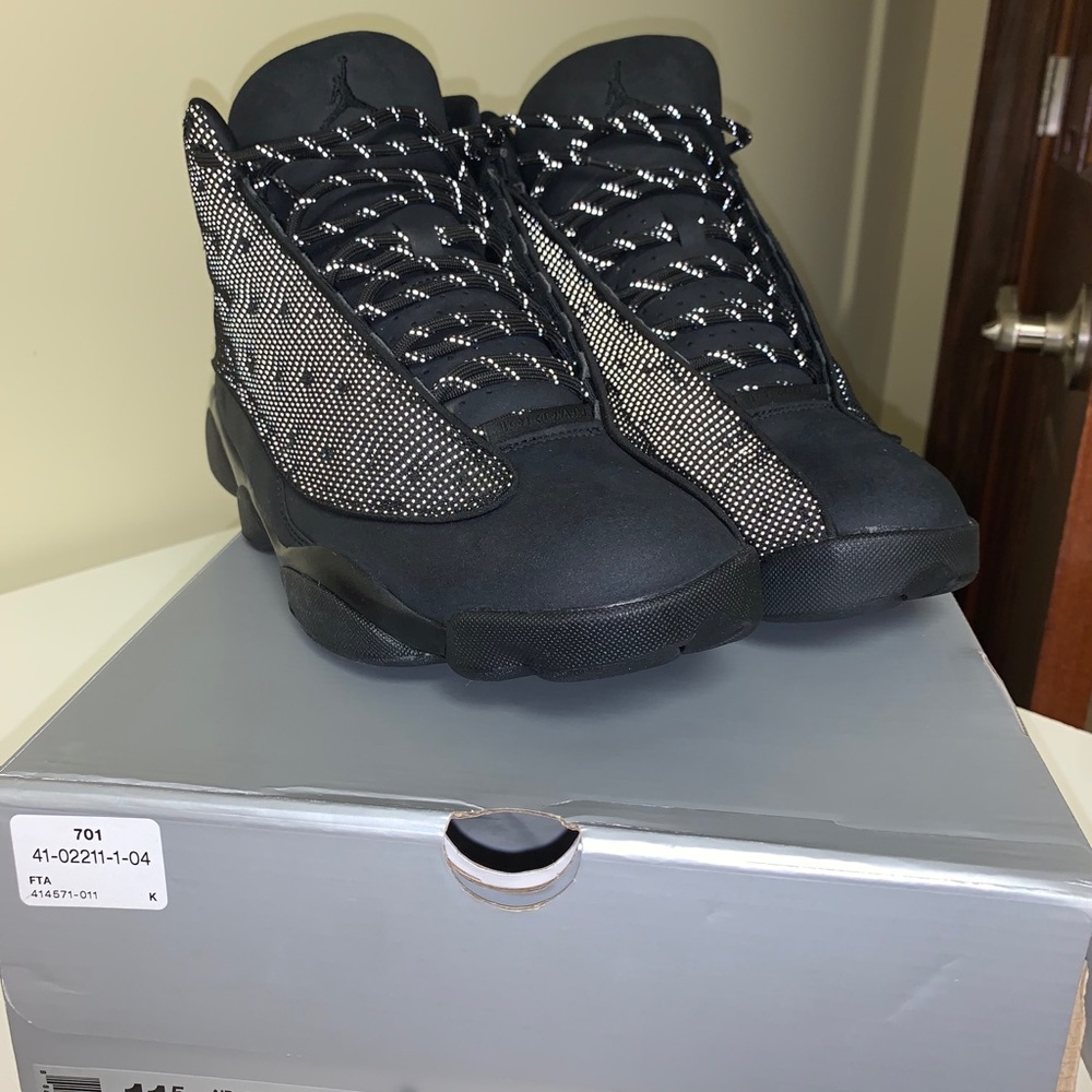 Air jordan 13 retro black cat *reflective*